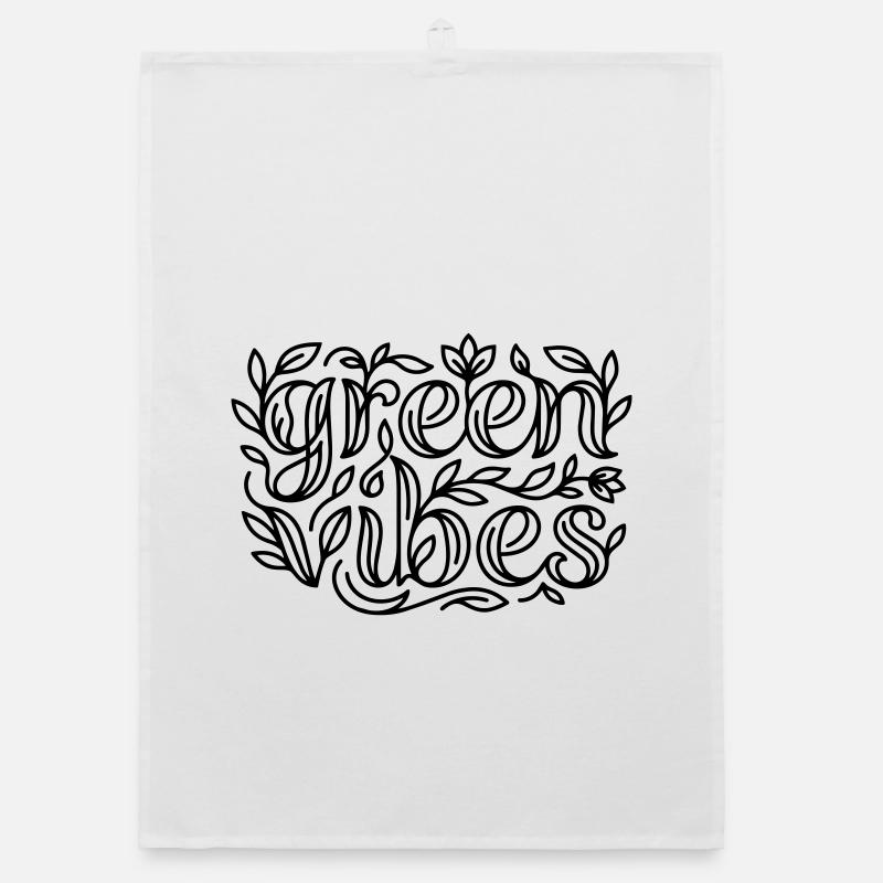Grüne Vibes Organic Geschirrtuch