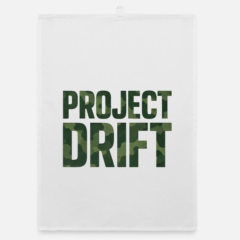 Project Drift Camouflage Pattern Drift Scene Car Lover Organic dish towel