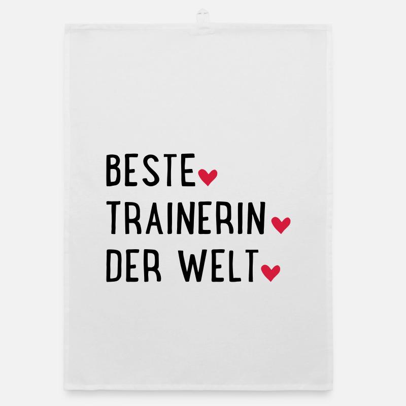 beste trainerin Organic Geschirrtuch