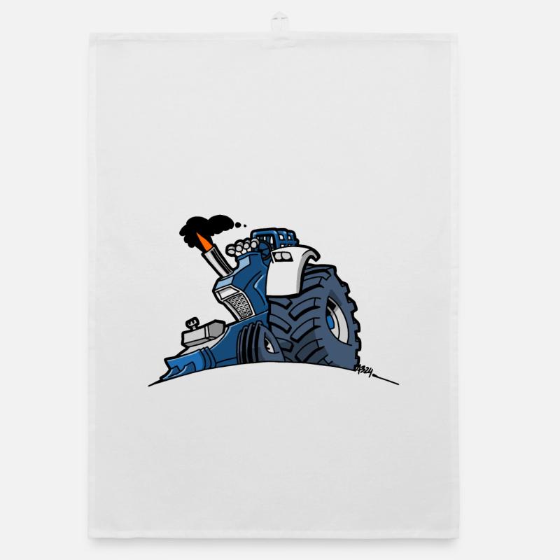 1293 DRAWSMALL BLUE Organic dish towel