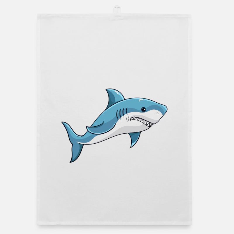 Requin requin aboyant grands requins blancs Torchon bio