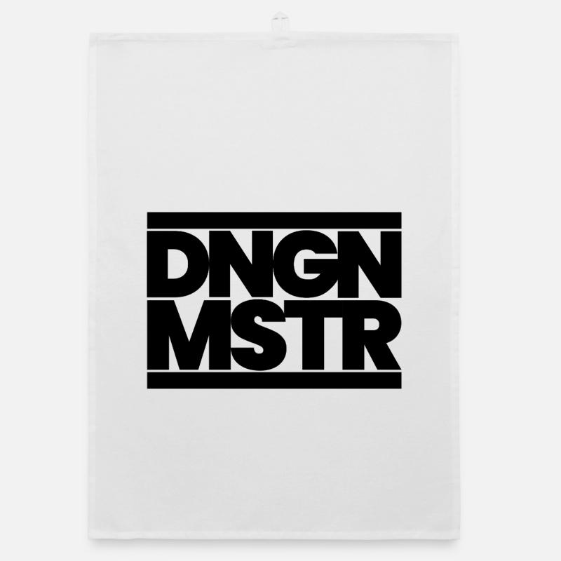 DNGN MSTR – RPG Game Master Minimal Design -Black Organic Geschirrtuch