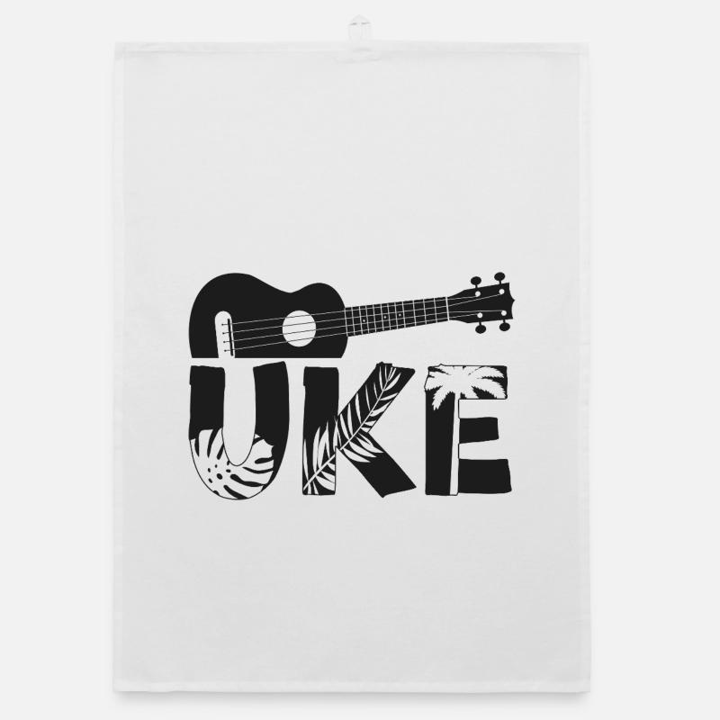 Hawaiian Ukulele Uke Uke Organic dish towel