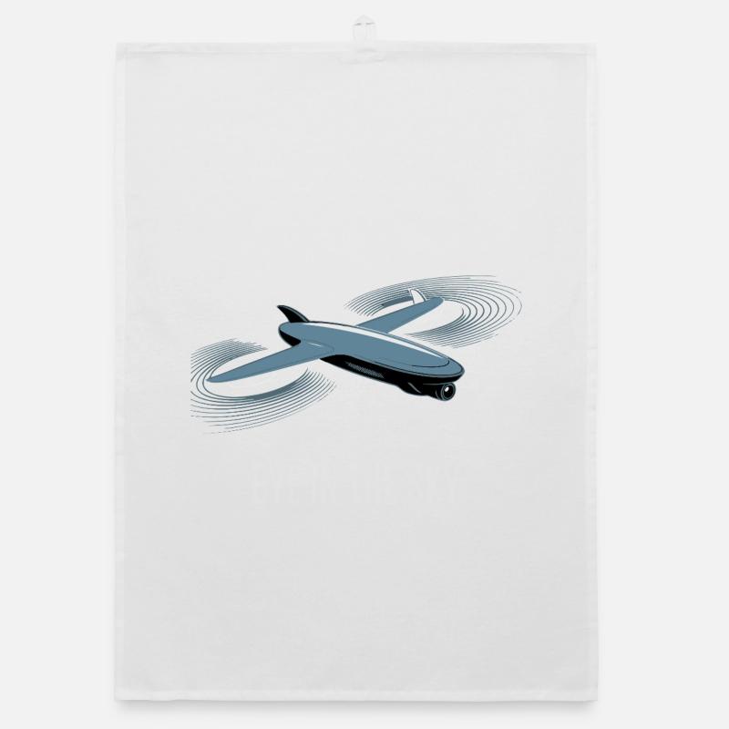 Œil dans le ciel Jet Artwork Torchon bio