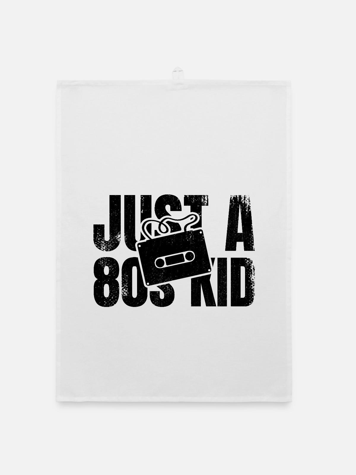 80er Kind - Organic Geschirrtuch - Weiß - Vorne