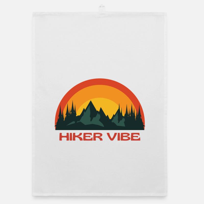 Wanderer, Wanderer, Wanderfreund Organic Geschirrtuch