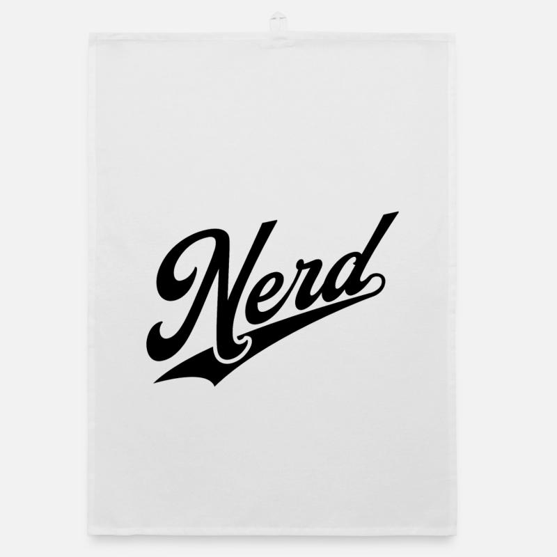 NERDY forever - NERD retro noir Torchon bio