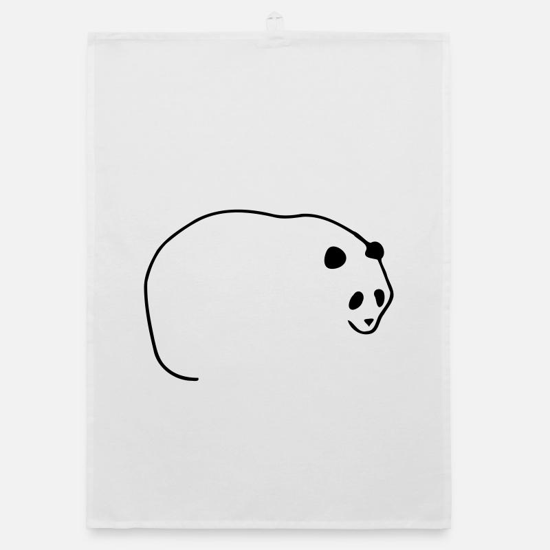 Linien Panda Organic Geschirrtuch