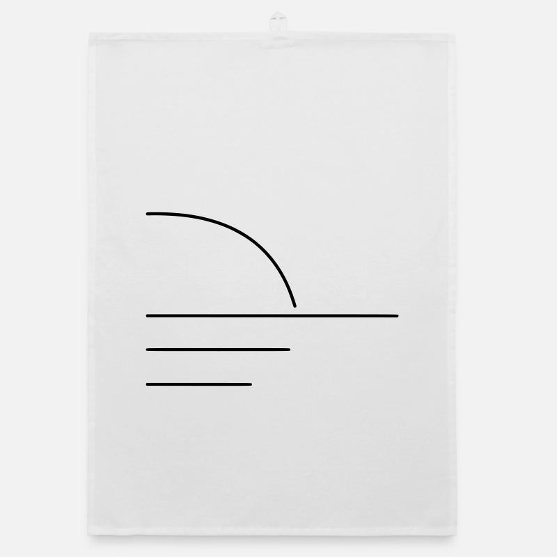 Soleil - Torchon bio - blanc