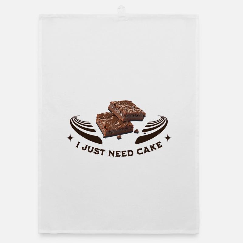 I just need cake Organic Geschirrtuch