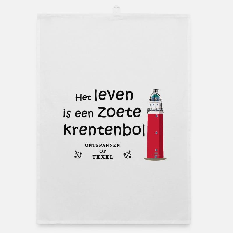 Texel, Netherlands, Saying in Dutch Organic dish towel