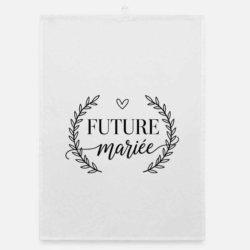 Future mariée design fun pour EVJ Torchon bio