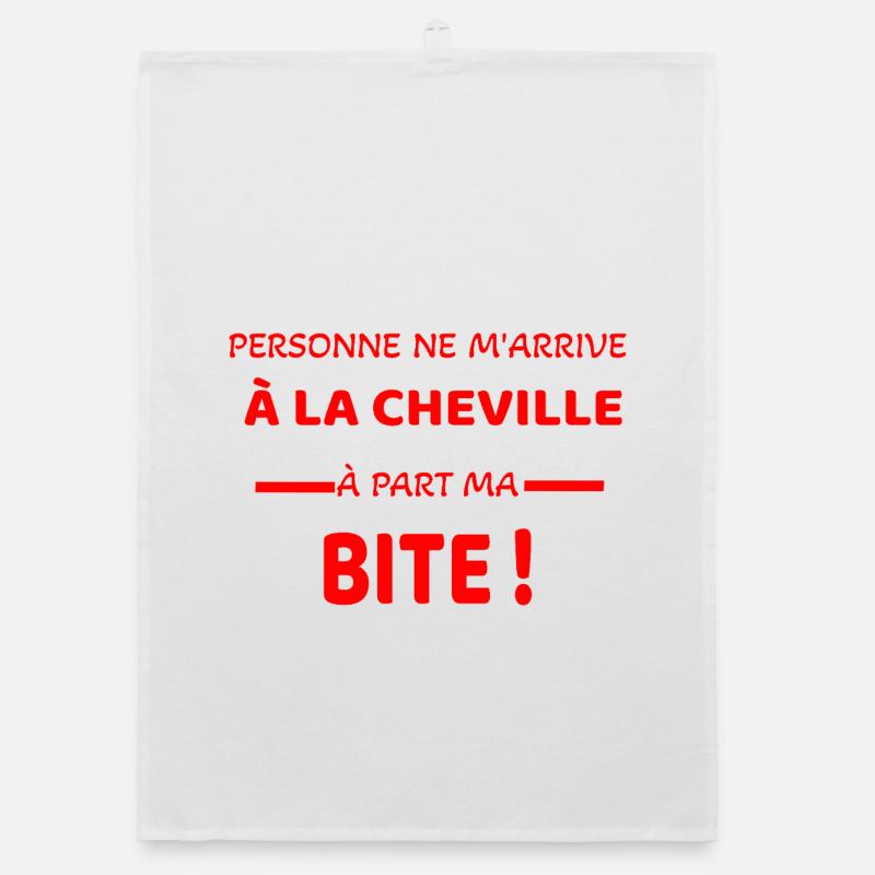 Humorous T-Shirt Organic dish towel