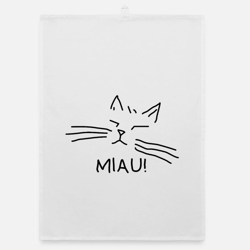 Propriétaire de chat Miaulement de chat Torchon bio