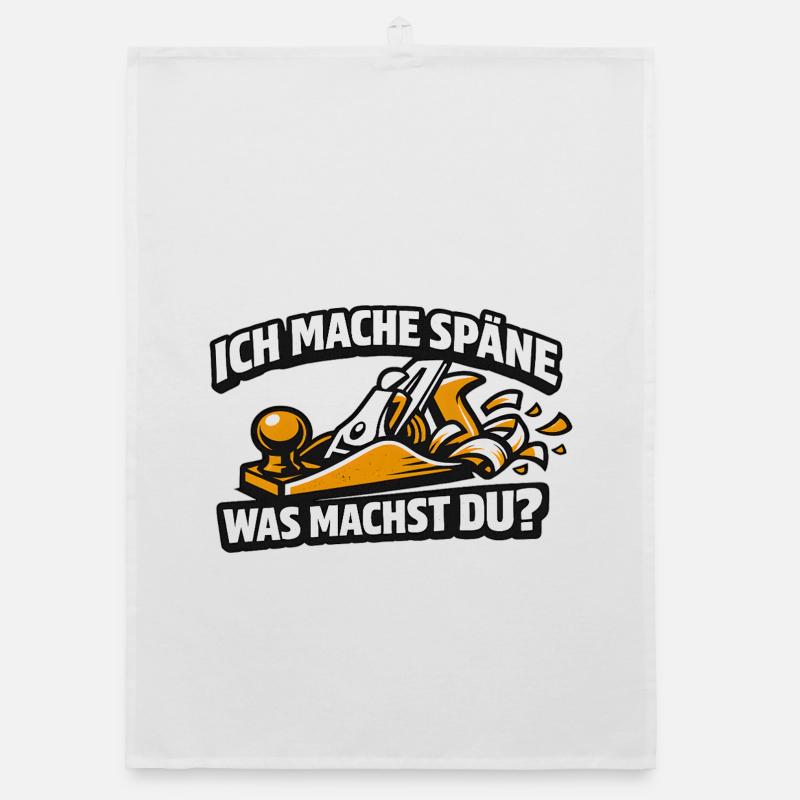 Ich mache Späne Was Machst Du Organic Geschirrtuch