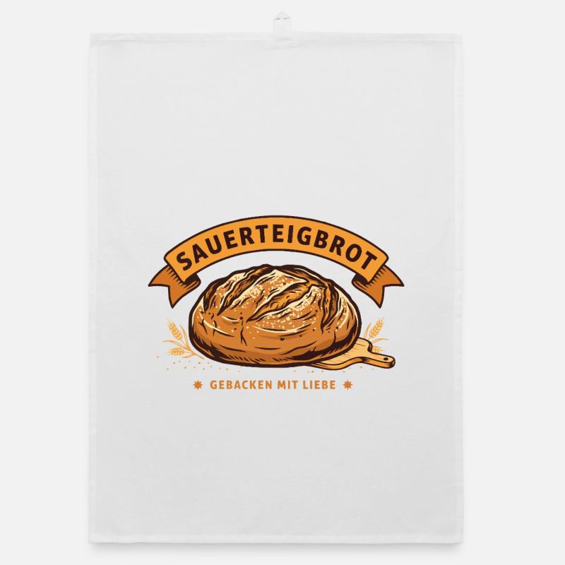 Sauerteigbrot Bäcker Backen Getreide Handwerk  Organic Geschirrtuch