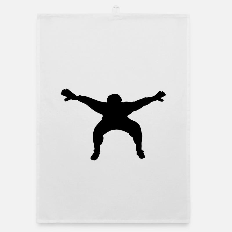 Fußball- oder Handballkeeper mit breiten Händen Organic Geschirrtuch