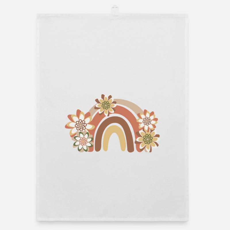 Rainbow Boho, Bohemian Organic dish towel