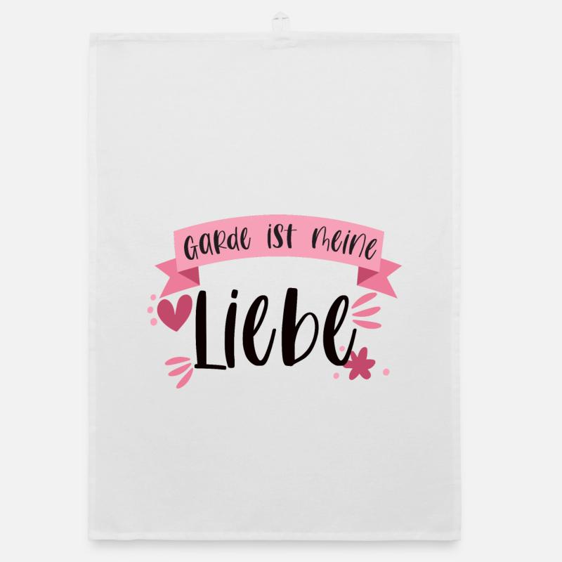 Garde Liebe Fasching Karneval Tanzen Geschenk Organic Geschirrtuch