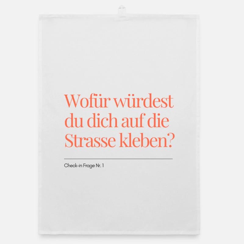 Check-in Question No. 1 Organic dish towel