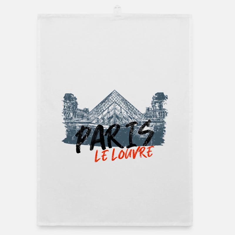 Design Inspiration Louvre Pyramid Paris Organic dish towel