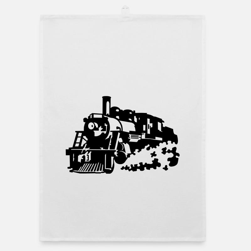 Dampflok Organic Geschirrtuch