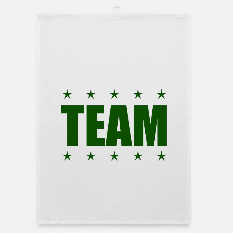 Team mit Sternen Organic Geschirrtuch