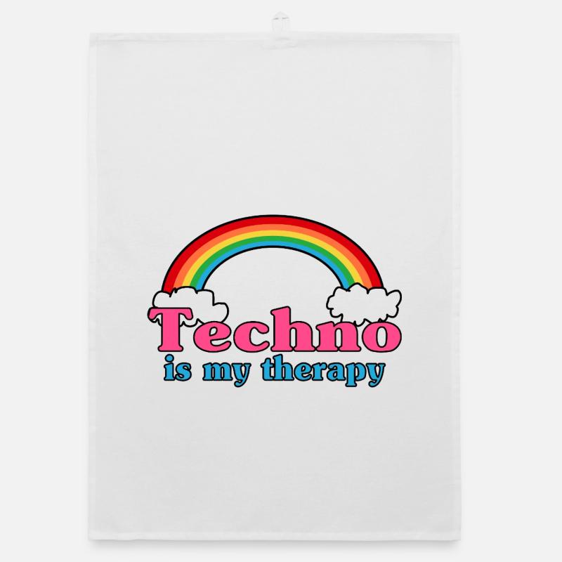 Techno Rainbow Organic dish towel