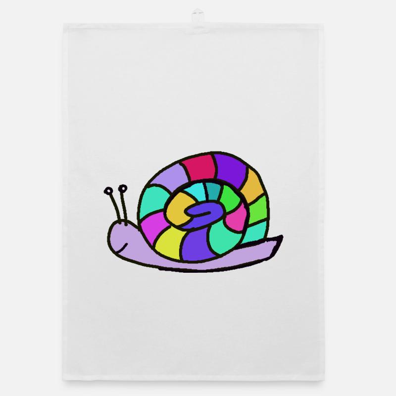 Mosaic Snail Shell Organic dish towel