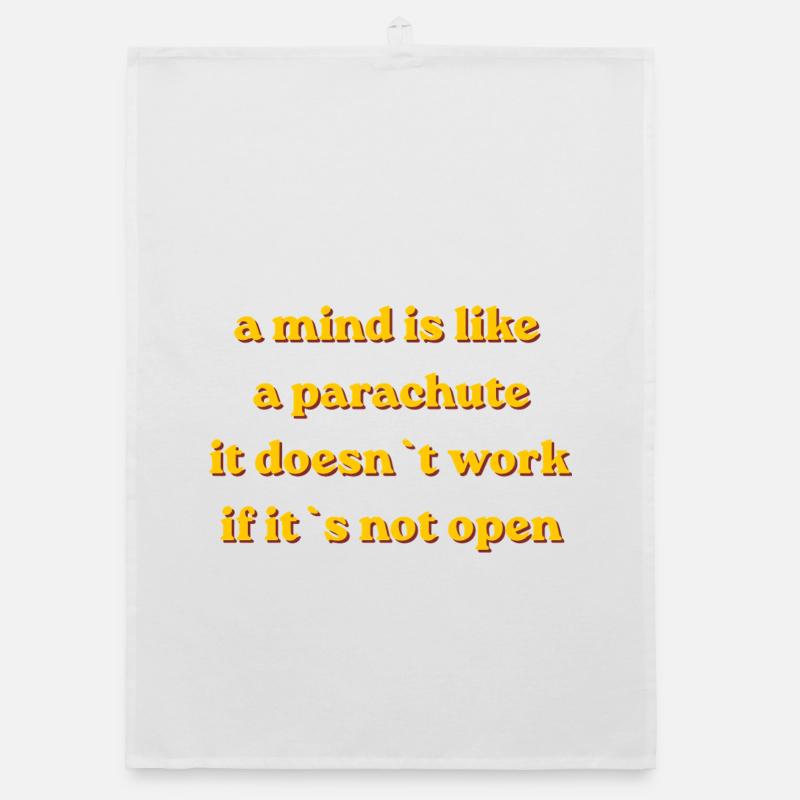 Parachute Mindset Quote Organic dish towel