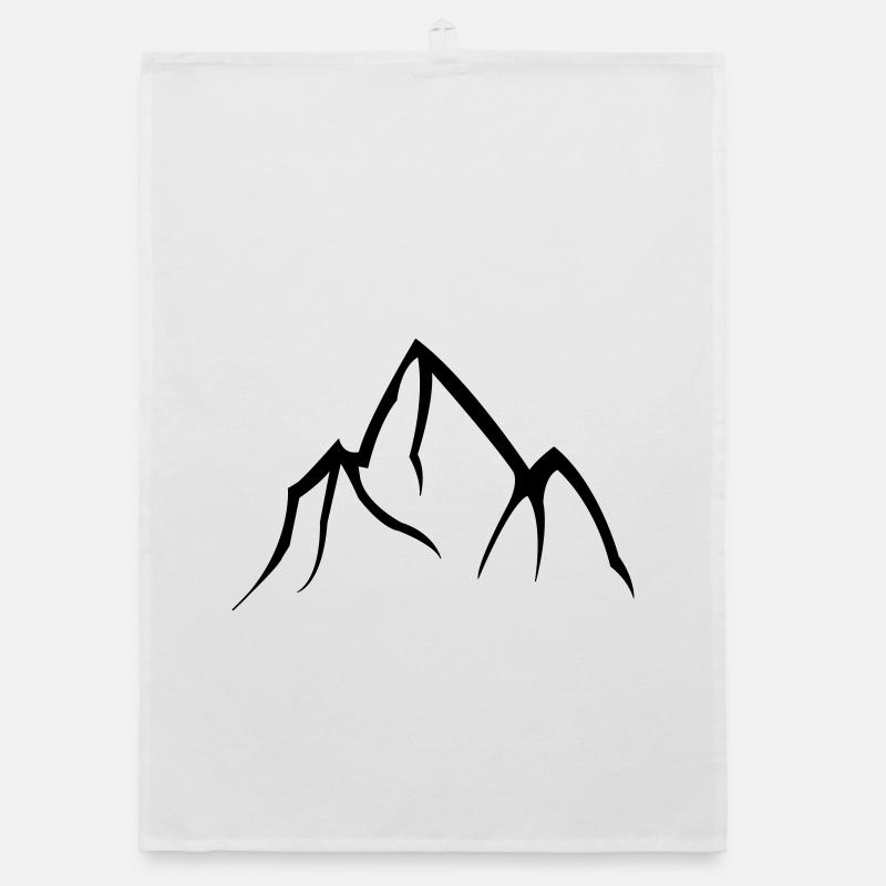Mountains Organic dish towel