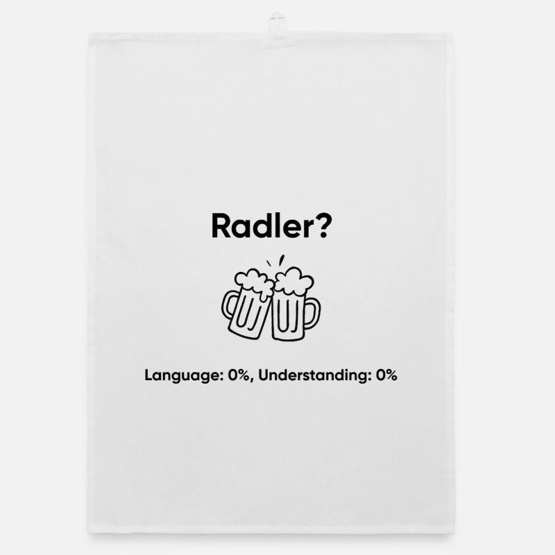 Beer Meme - Language 0% Understanding 0% Organic dish towel