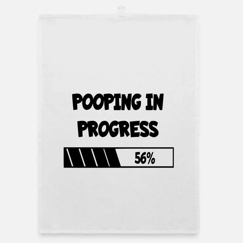 Poop in the making, progress * Organic dish towel