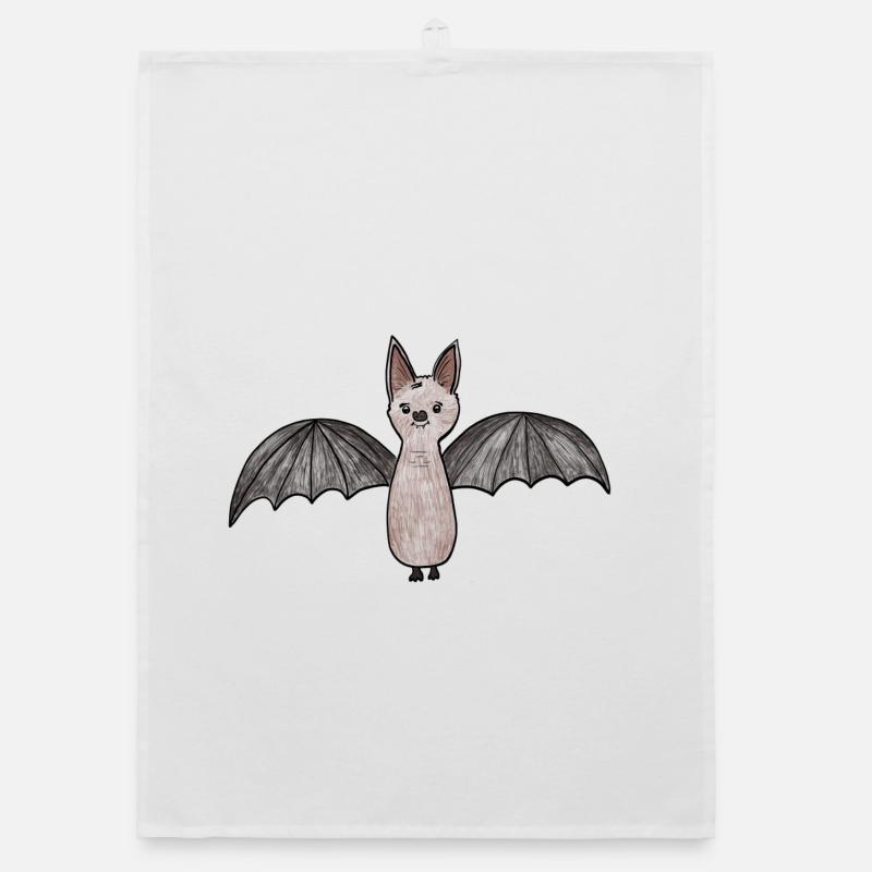 Bat Phantom Illustration Organic dish towel