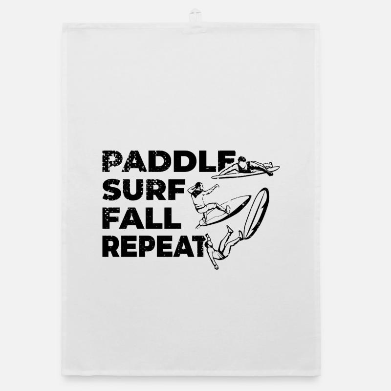 Surfeur drôle Torchon bio