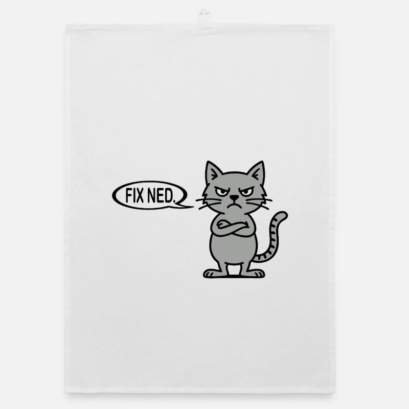 Chat en colère avec bulle de dialogue - corrigé ned dialecte Torchon bio