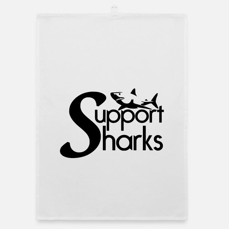 Support Sharks Organic dish towel
