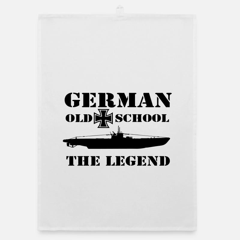 U-Boot , Kriegsmariene, Old School German (25) Organic Geschirrtuch
