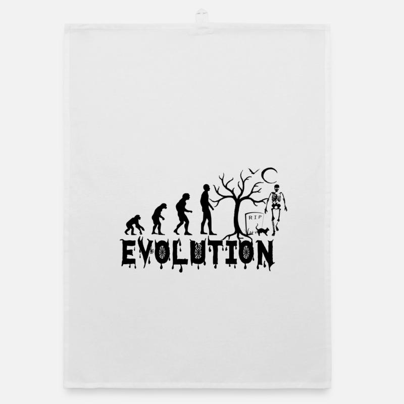 EVOLUTION HALLOWEEN gift Organic dish towel