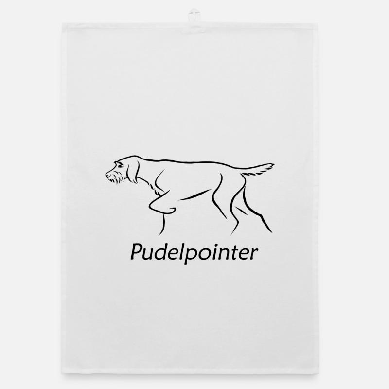 Pudelpointer Organic Geschirrtuch
