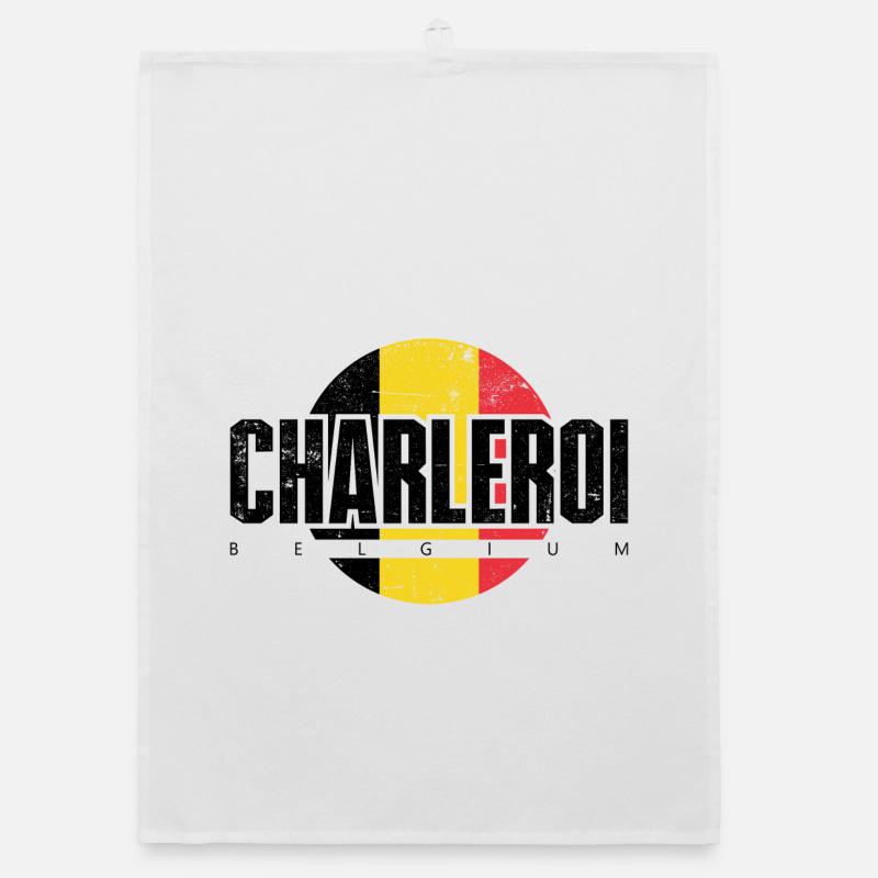 T E Abstract Emblem Organic dish towel