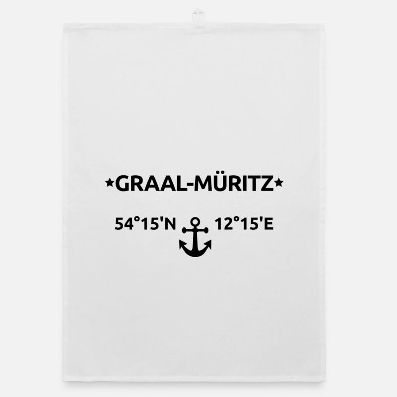 Graal-Müritz Ostsee Organic Geschirrtuch