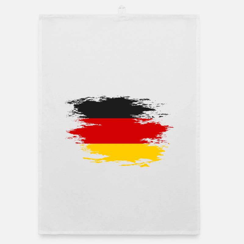 Drapeau de l’Allemagne utilisé Design Torchon bio