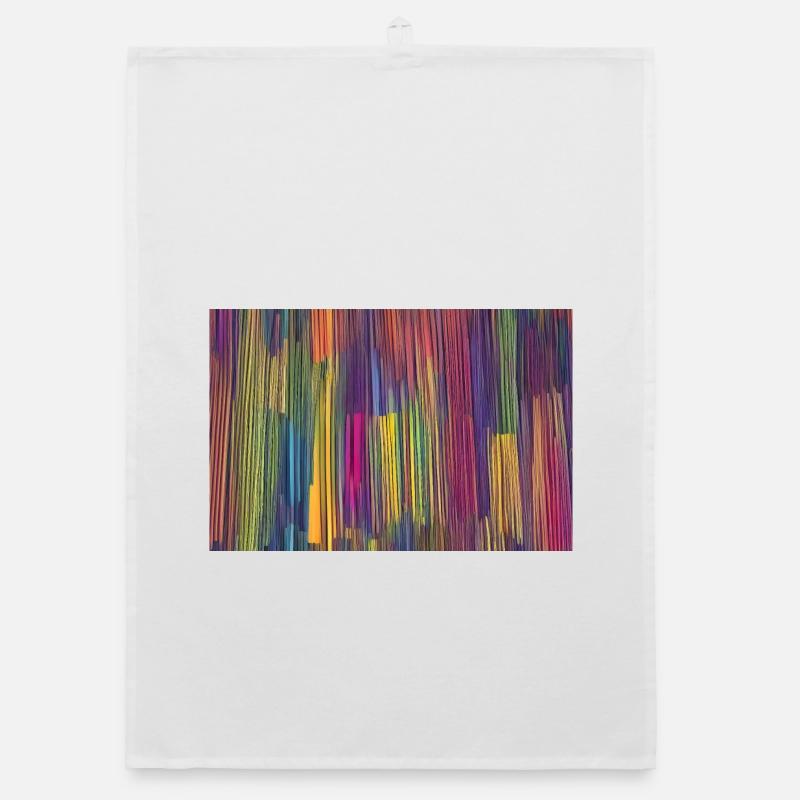Colorful Stripes Irregular Shape Poster Organic dish towel