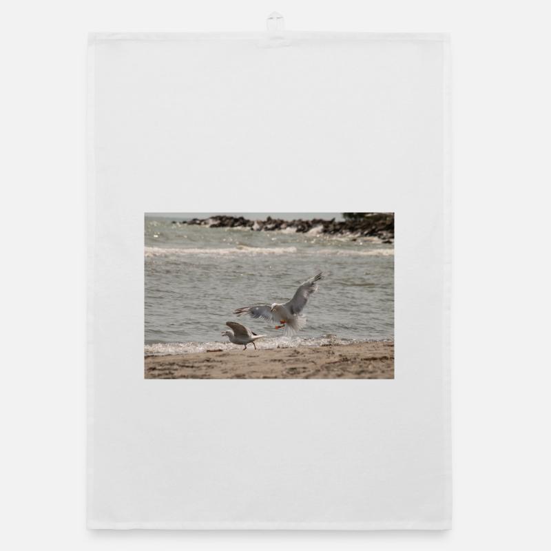 Zwischen Himmel und Meer Organic Geschirrtuch