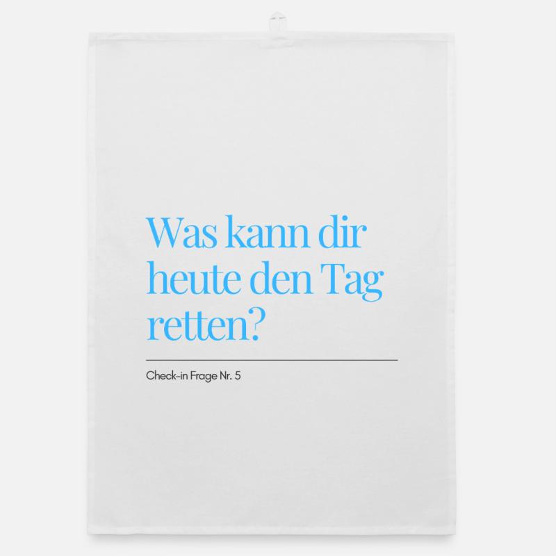 Check-in Question No. 5 Organic dish towel