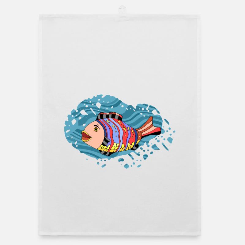 Fisch Organic Geschirrtuch