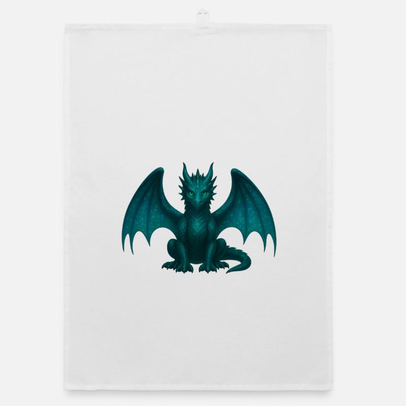 Dragon d’éther – Magie et transformation Torchon bio