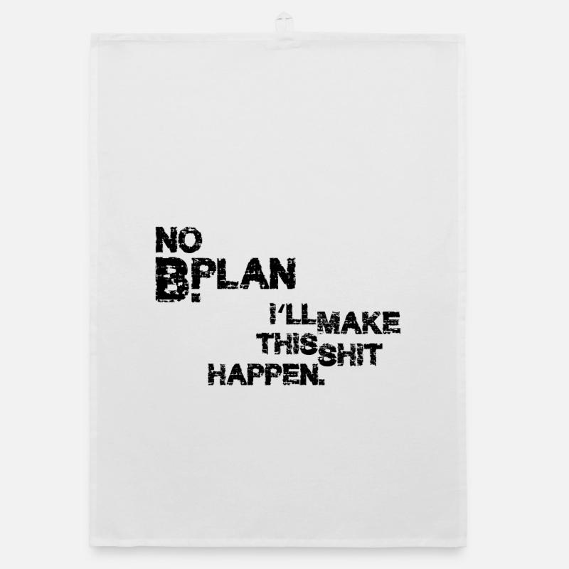 Pas de plan B – Déclaration de faute de frappe grunge Torchon bio