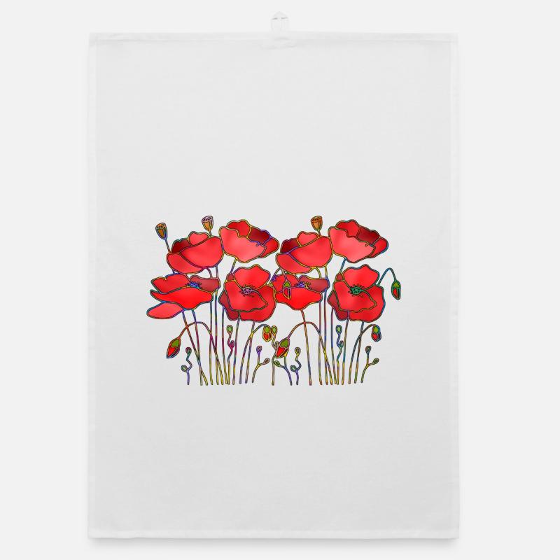 Blumen Organic Geschirrtuch